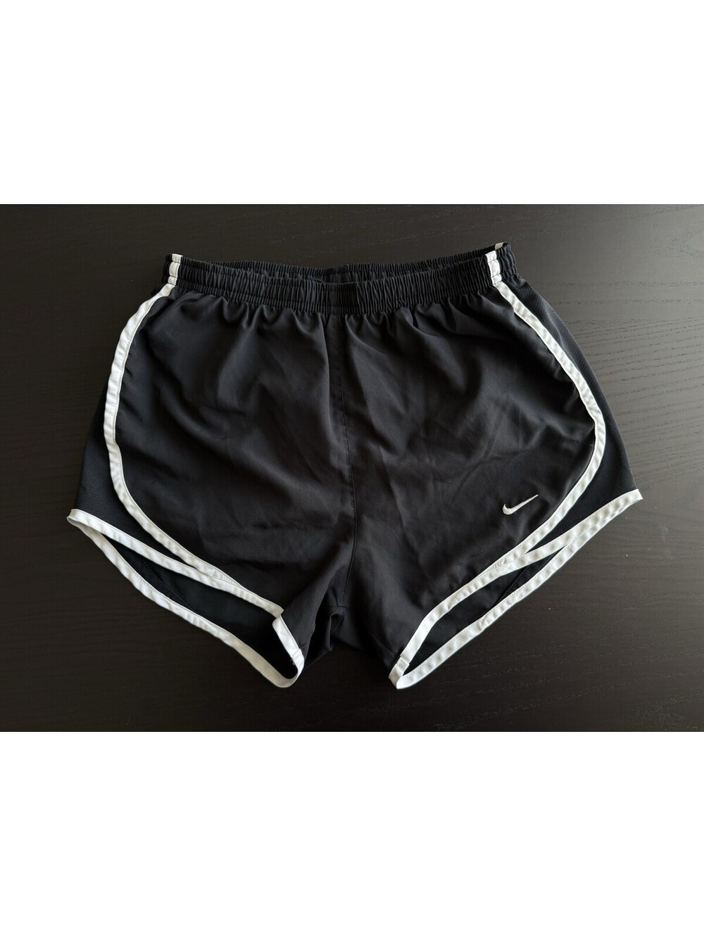 Nike Womens Dry Tempo Running 3” Shorts Sz XS Lined Black Stretch Dry Fit